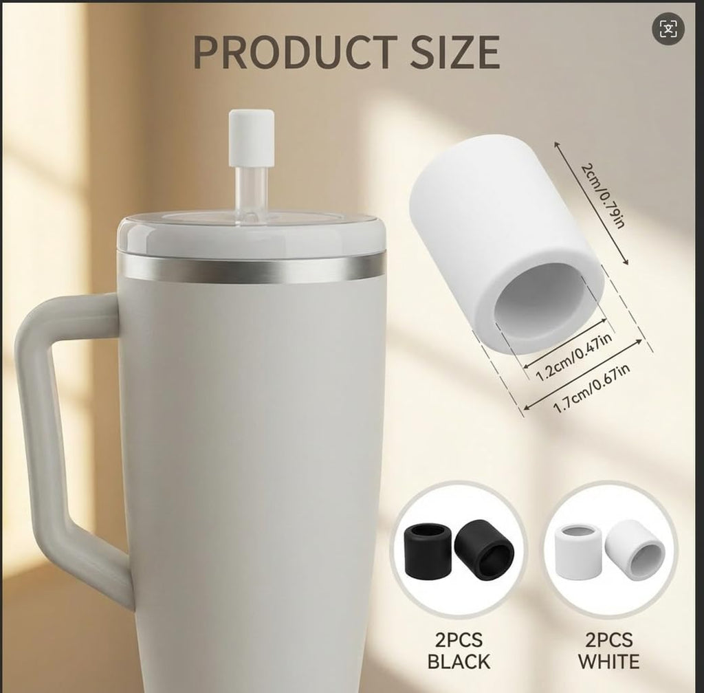 4PCS Magnetic Straw Cap, Silicone Magnetic Straw Cover Compatible with Brümate All Era and Resa Tumblers, Straw Accessories Ideal for Commuters, Athletes, Students, Gym and Office