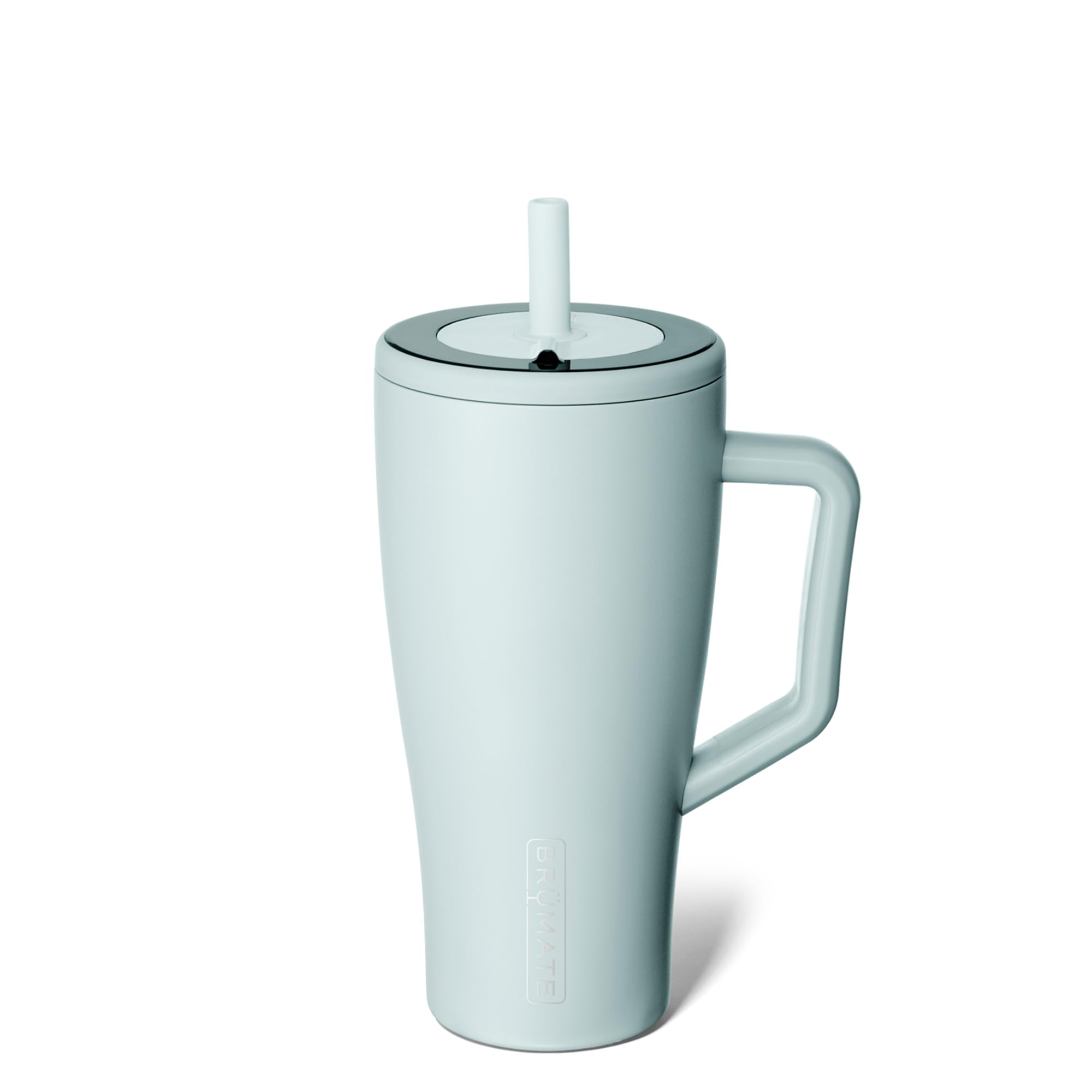 BrüMate Era 40 oz Tumbler with Handle and Straw | 100% Leakproof Insulated Water Bottle Tumbler with Lid and Flexible SoftSip Straw | Made of Stainless Steel | Cup Holder Friendly | 40oz (Dark Aura)