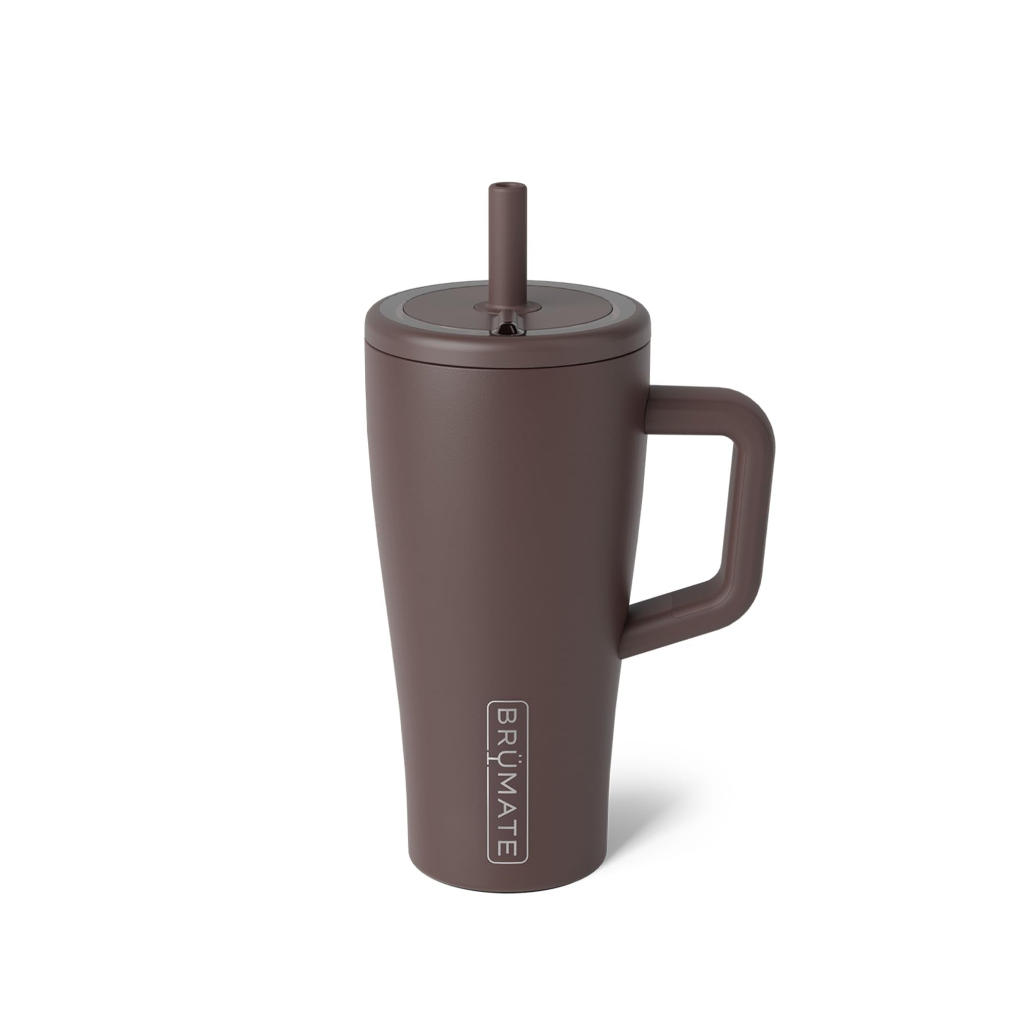 BrüMate Era 40 oz Tumbler with Handle and Straw | 100% Leakproof Insulated Water Bottle Tumbler with Lid and Flexible SoftSip Straw | Made of Stainless Steel | Cup Holder Friendly | 40oz (Dark Aura)