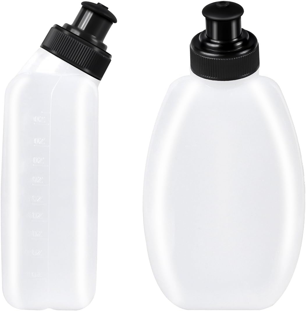 2x10oz BPA-Free Water Bottles for the Running Hydration Belt, Fuel Belts Replacement Bottle Set for Marathon Walking Hiking Cycling Trail Skiing（2 Pack）