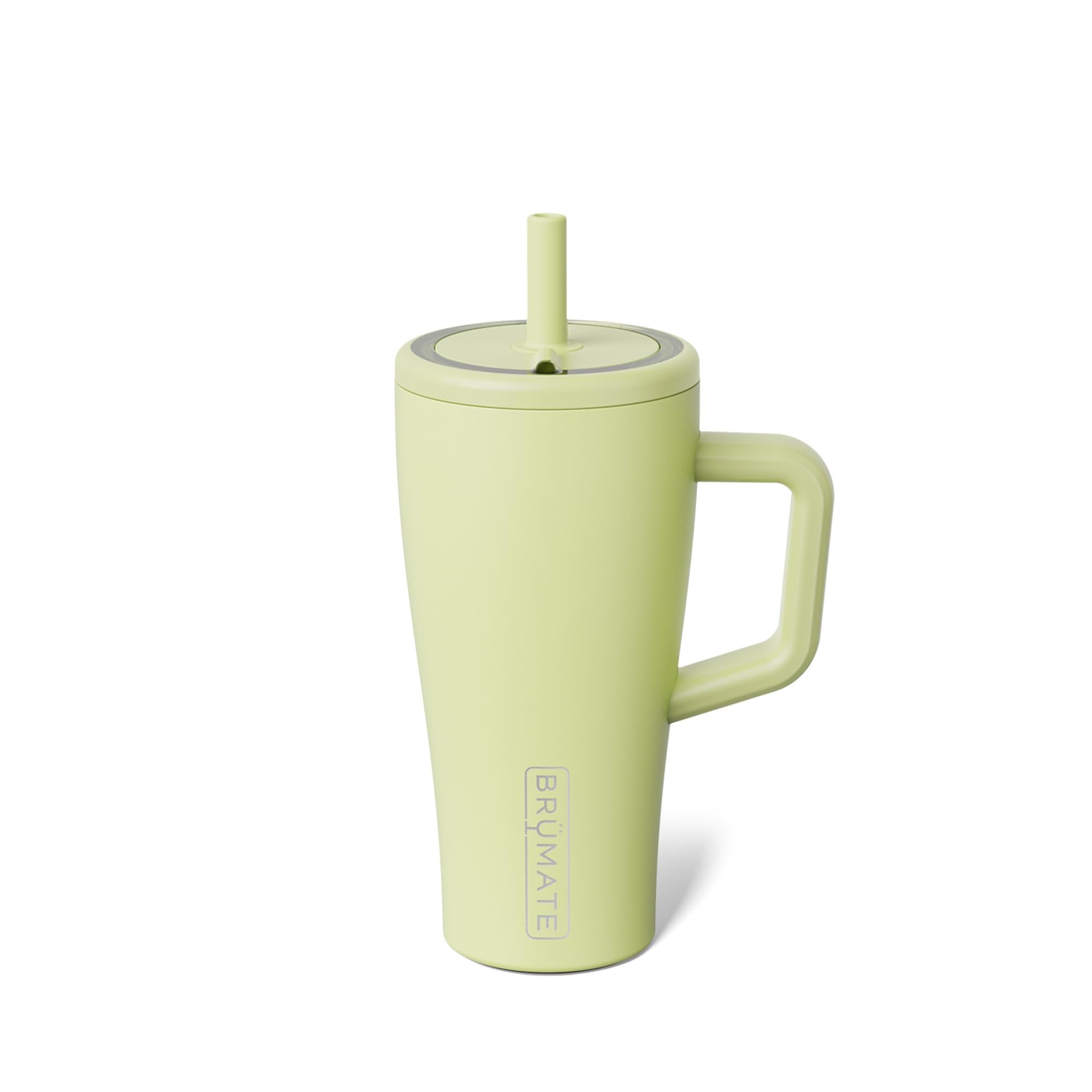 BrüMate Era 40 oz Tumbler with Handle and Straw | 100% Leakproof Insulated Water Bottle Tumbler with Lid and Flexible SoftSip Straw | Made of Stainless Steel | Cup Holder Friendly | 40oz (Dark Aura)