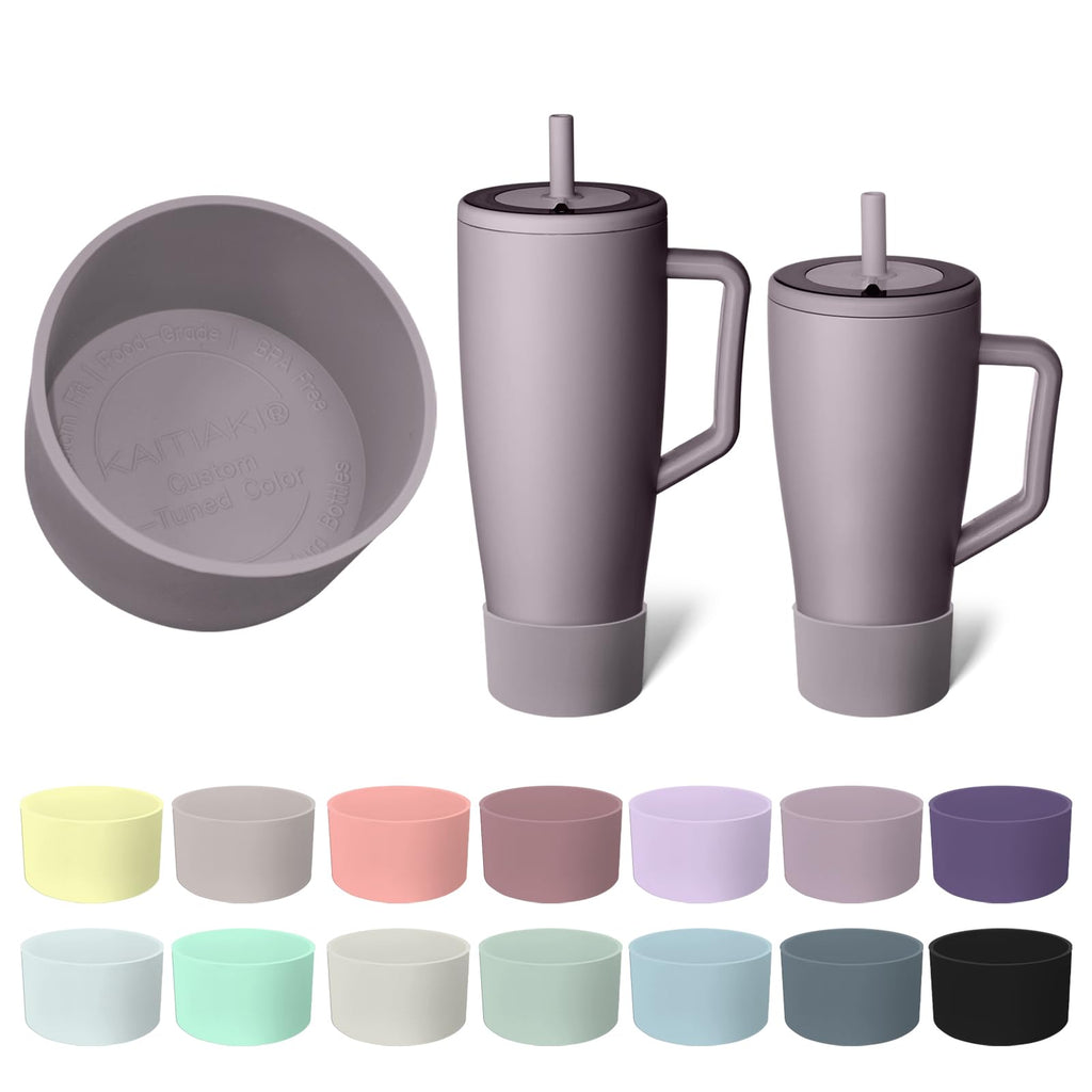 Silicone Boot Compatible with Brumate Era 40 oz 30 oz Tumbler, Anti-Slip Bottom Sleeve Cover Bumper, Scratch-Resistant Protective Accessories, BPA-Free (Dark Aura)