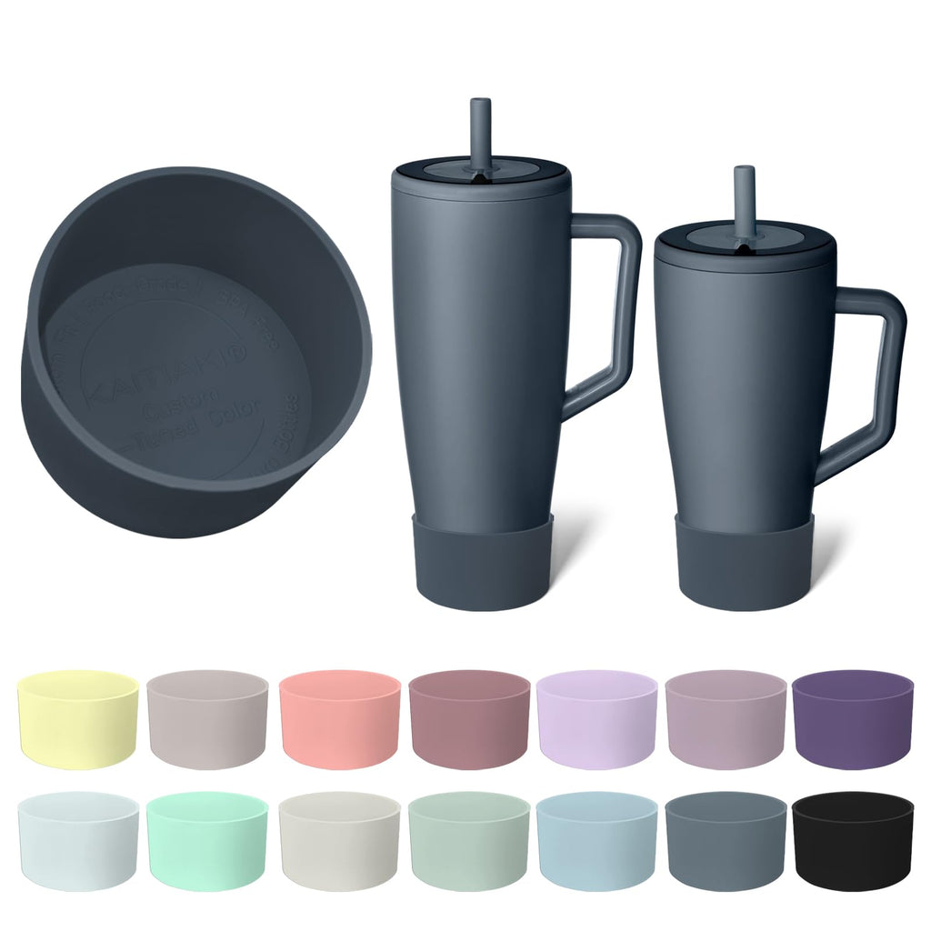 Silicone Boot Compatible with Brumate Era 40 oz 30 oz Tumbler, Anti-Slip Bottom Sleeve Cover Bumper, Scratch-Resistant Protective Accessories, BPA-Free (Dark Aura)