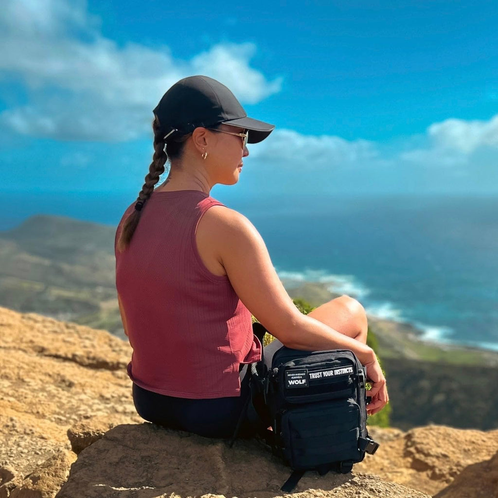 WOLFpak 9L Mini Tactical Backpack (Alpha Black) | Compact, Small Everyday Carry Bag for Gym, School, Travel | Durable, Water-Resistant Daypack with Molle System and Patch Panel