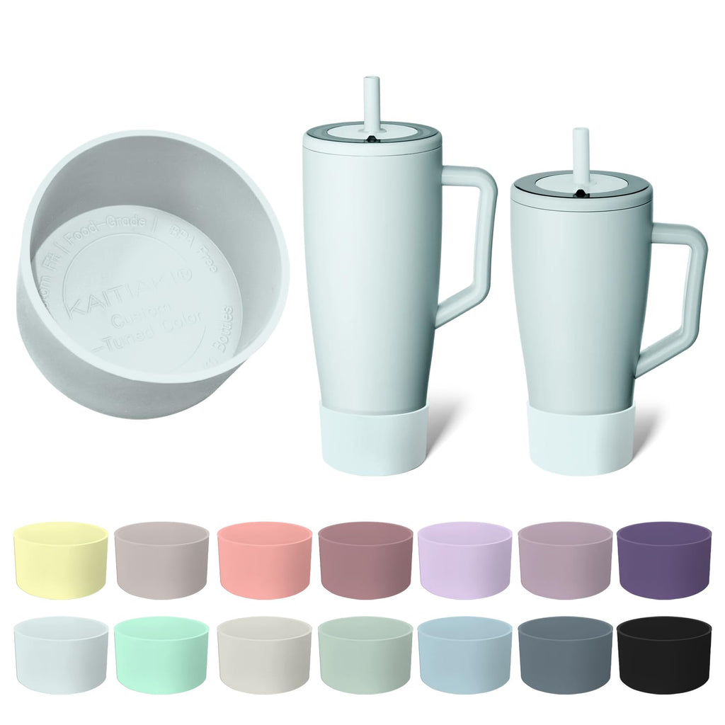 Silicone Boot Compatible with Brumate Era 40 oz 30 oz Tumbler, Anti-Slip Bottom Sleeve Cover Bumper, Scratch-Resistant Protective Accessories, BPA-Free (Dark Aura)