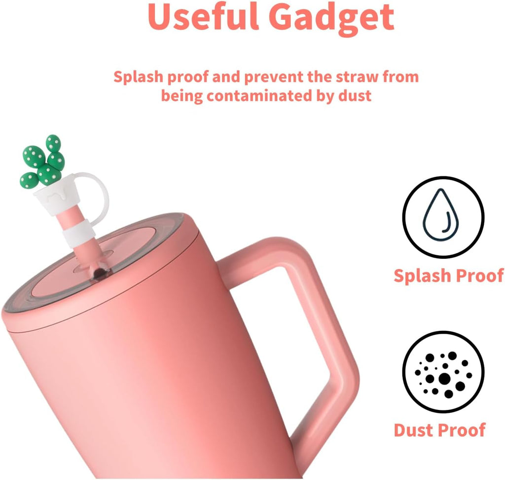 Straw Compatible With Brumate 30oz & 40oz, Adjustable Silicone Era Straw Cover, 6PCS Colorful Straws (Star)