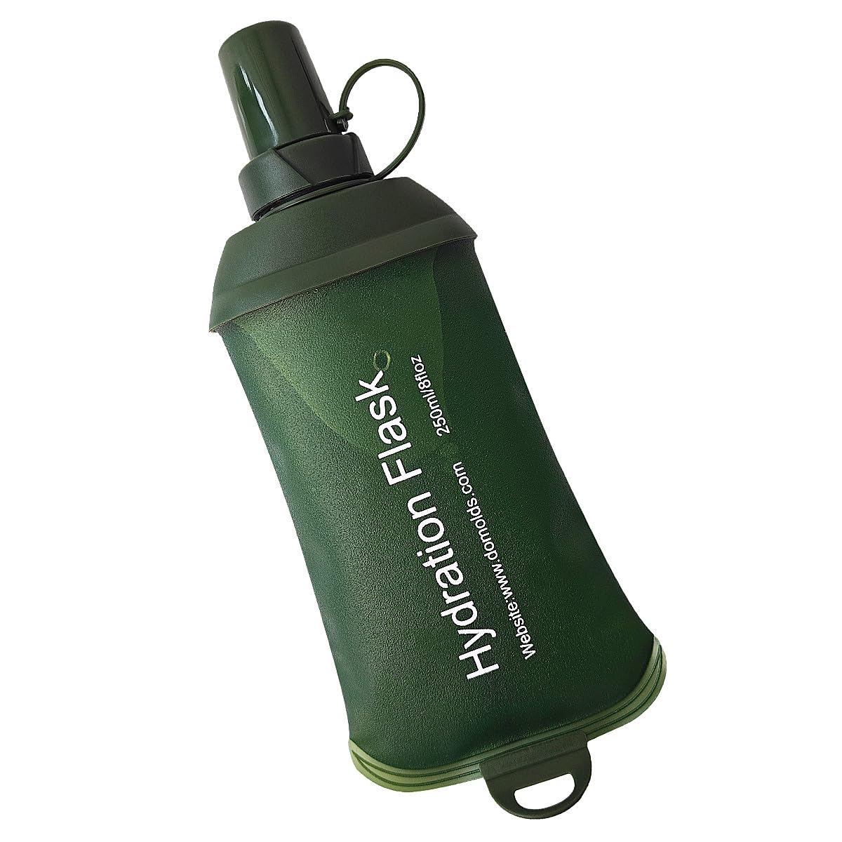 WILDREEDS 500ml Soft Flask, TPU Collapsible Soft Water Bottle for Hydration Pack, Running Vest, Folding Water Bottle for Hiking Cycling Climbing-1Pcs, White