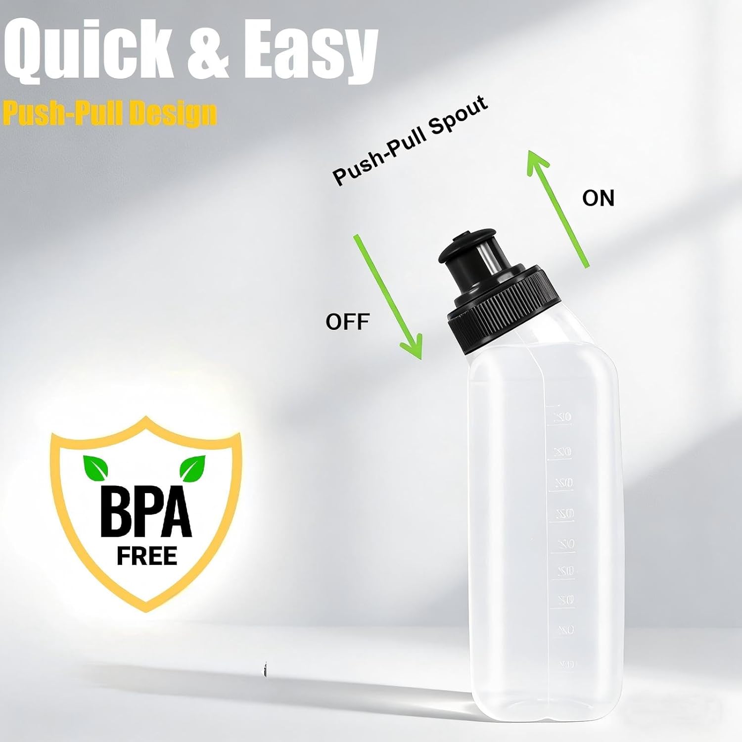 2x10oz BPA-Free Water Bottles for the Running Hydration Belt, Fuel Belts Replacement Bottle Set for Marathon Walking Hiking Cycling Trail Skiing（2 Pack）