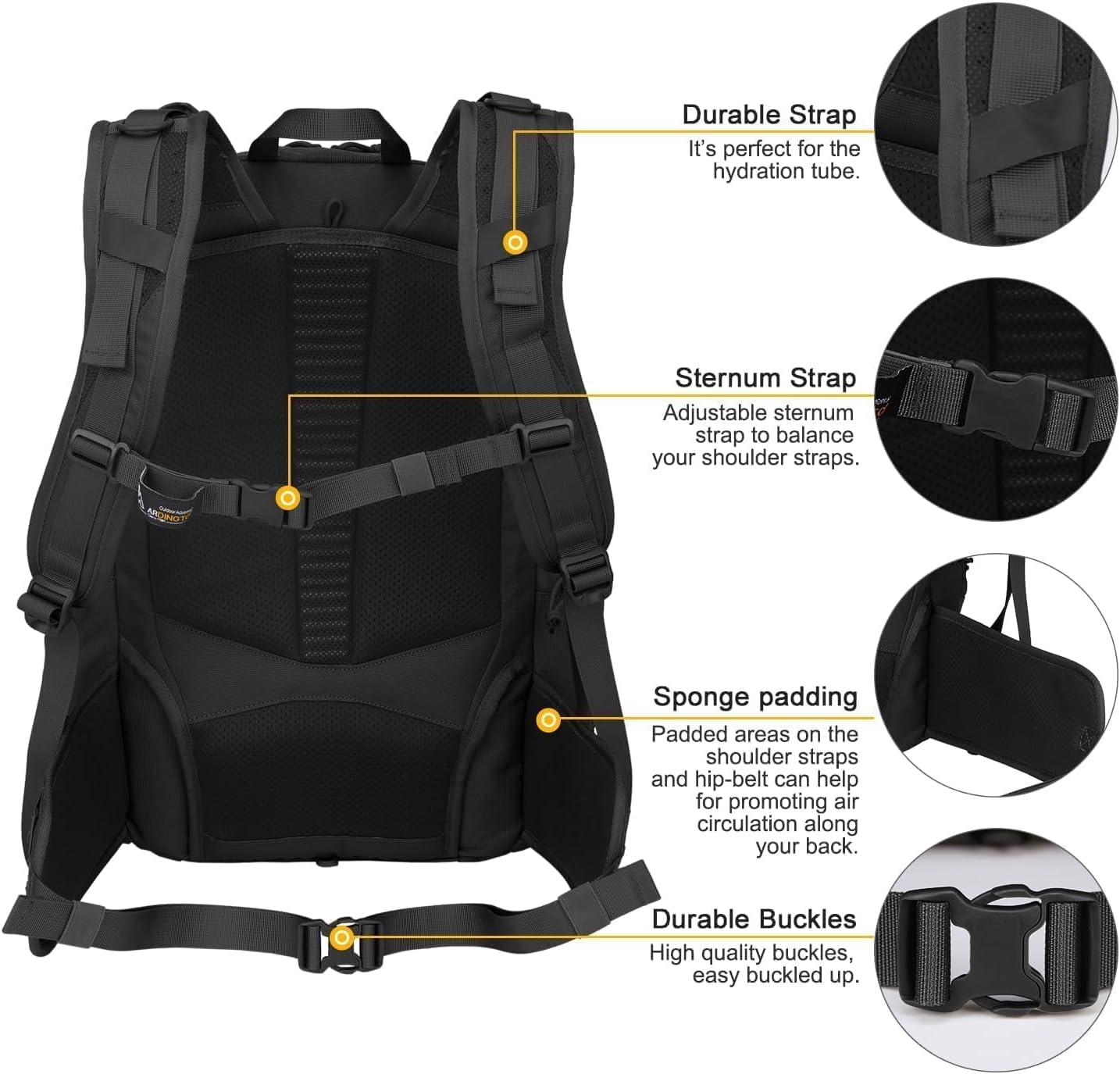 Mardingtop 40L Molle Tactical Backpack,Military backpack for Men, Cordura Backpack for Hiking,Camping,Hunting