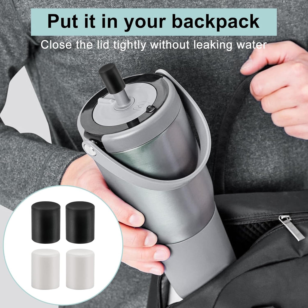 4PCS Magnetic Straw Cap, Silicone Magnetic Straw Cover Compatible with Brümate All Era and Resa Tumblers, Straw Accessories Ideal for Commuters, Athletes, Students, Gym and Office