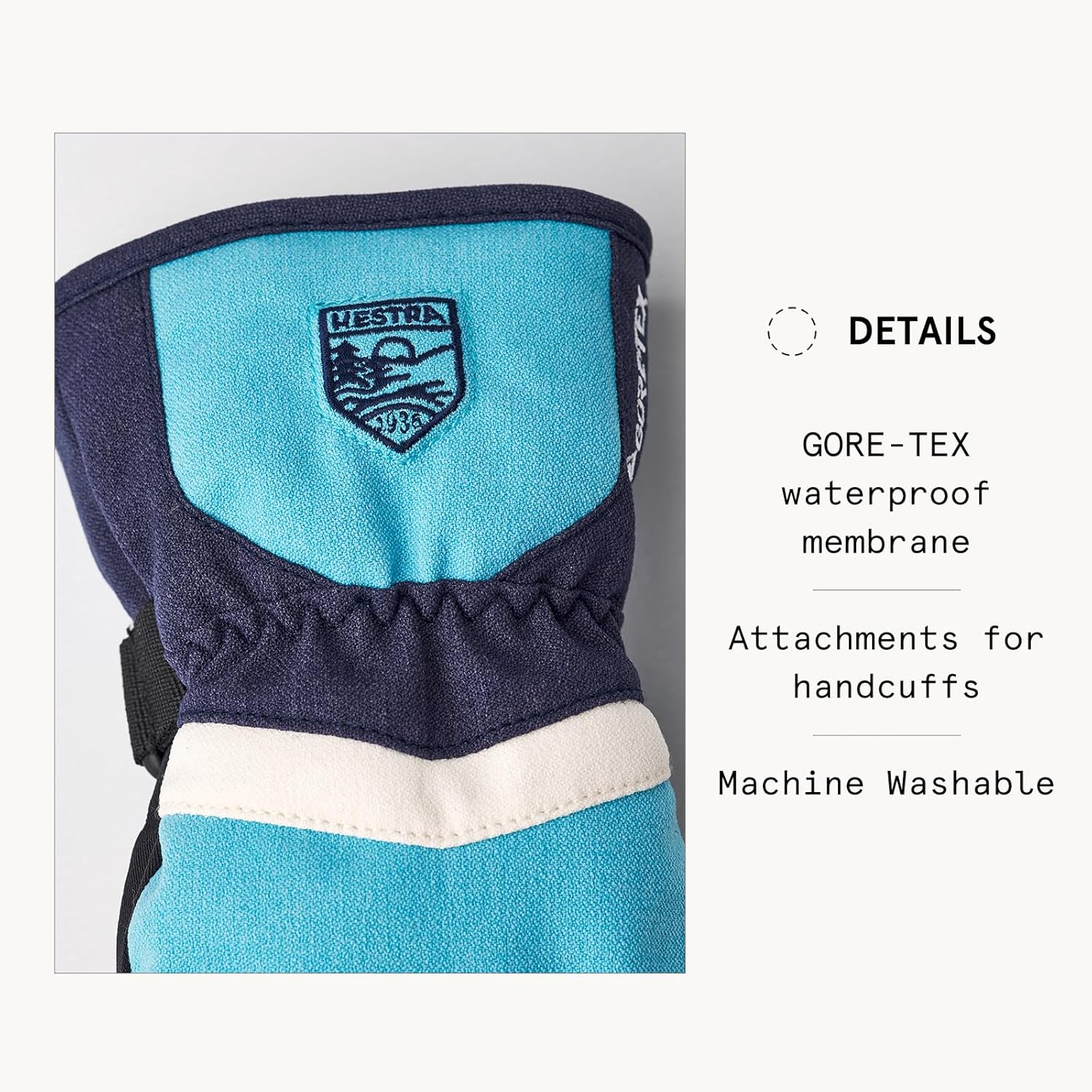 Hestra Gore-Tex Atlas Junior Mitt for Boys & Girls I Insulated Waterproof Mittens for Winter Sports & Cold Weather