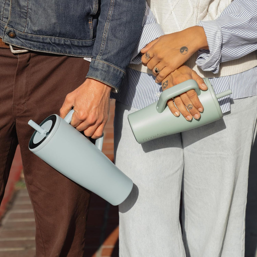 BrüMate Era 40 oz Tumbler with Handle and Straw | 100% Leakproof Insulated Water Bottle Tumbler with Lid and Flexible SoftSip Straw | Made of Stainless Steel | Cup Holder Friendly | 40oz (Dark Aura)