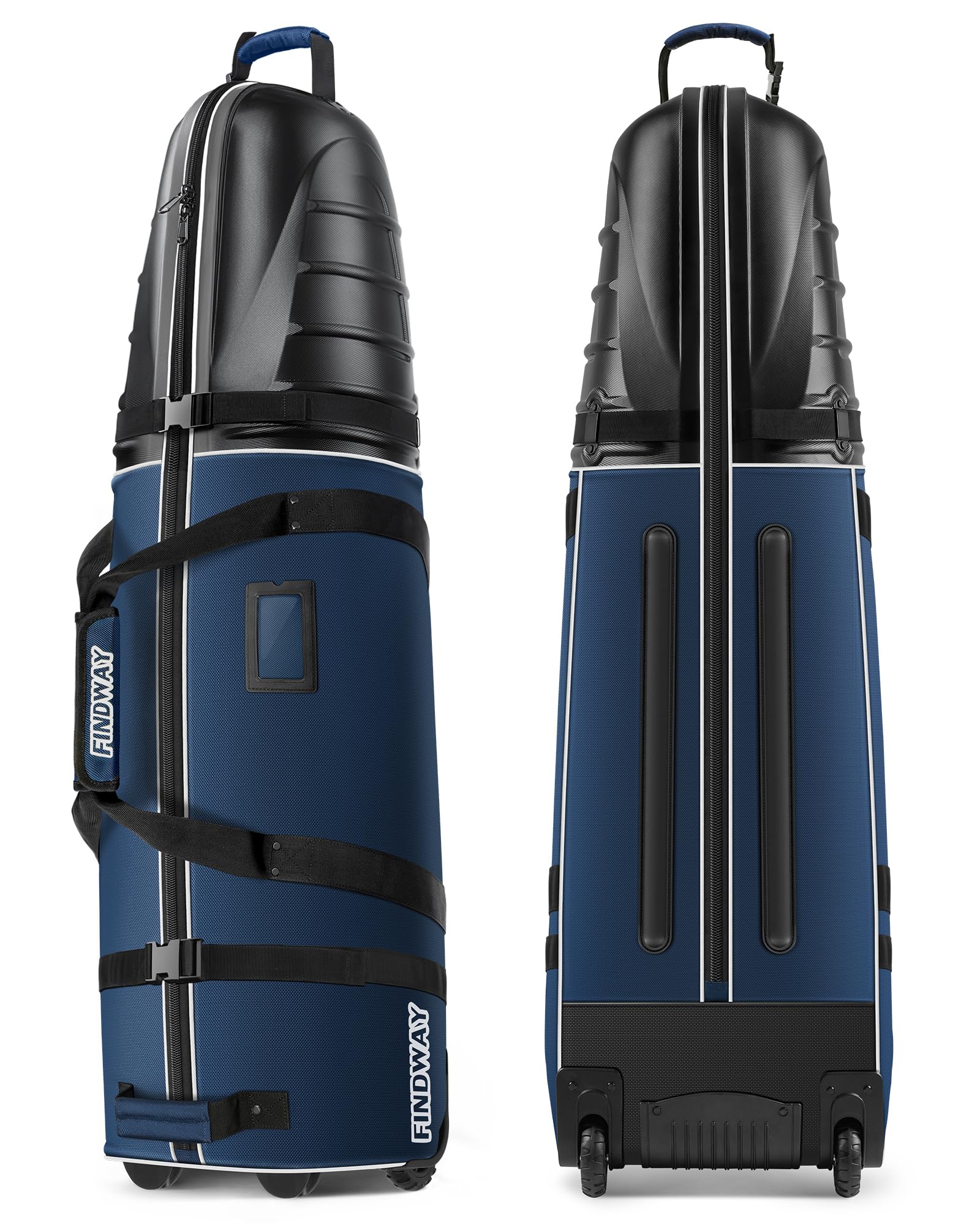 findway Golf Travel Bags, Golf Bag Travel Case for Airlines with Wheels, 1680D Heavy Duty Oxford and ABS Hard Case Top, Lightweight and Foldable