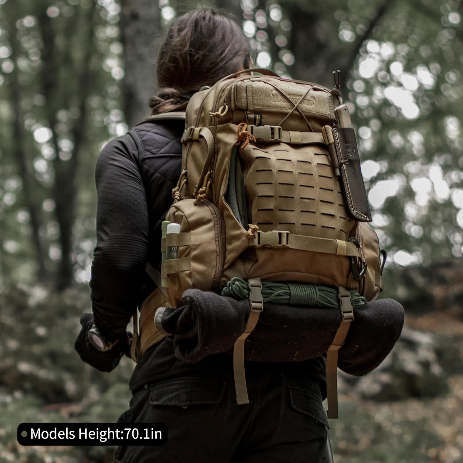 Mardingtop 35L Molle Tactical Military Backpack for Men，Cordura Backpack for Hiking,Camping,Survival