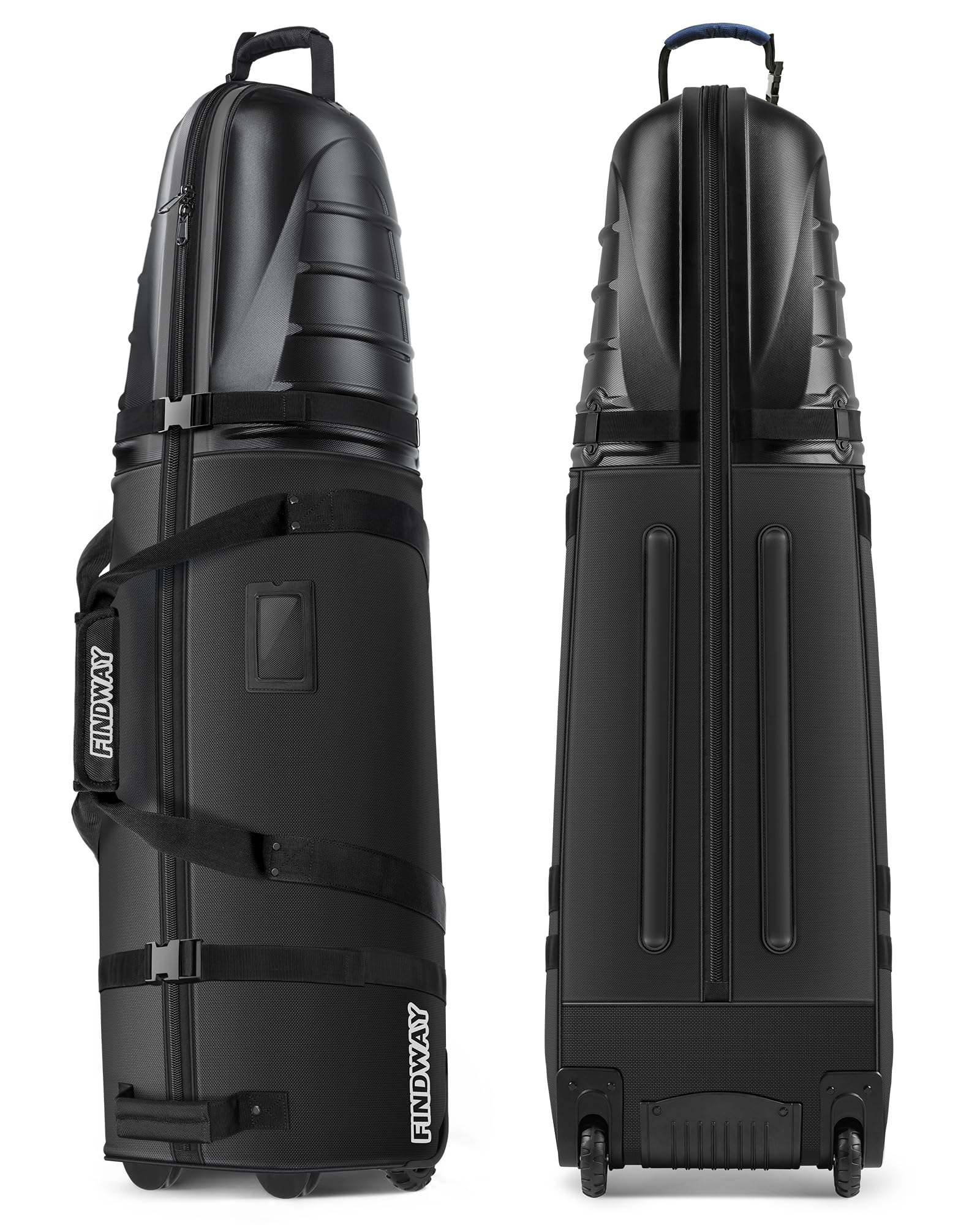 findway Golf Travel Bags, Golf Bag Travel Case for Airlines with Wheels, 1680D Heavy Duty Oxford and ABS Hard Case Top, Lightweight and Foldable